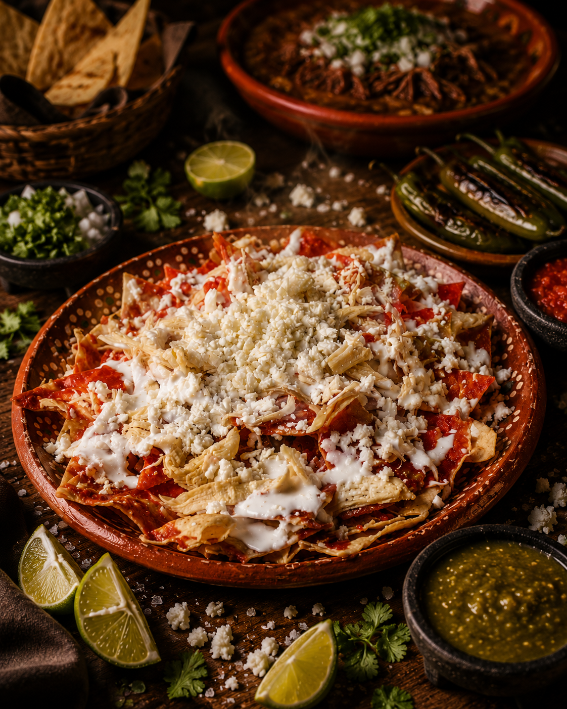 Chilaquiles con pollo